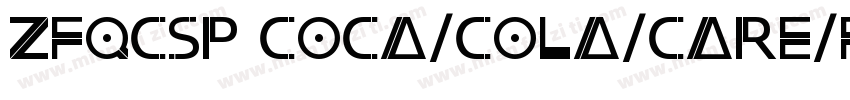 ZFQCSP COCA-COLA-CARE-FONT字体转换